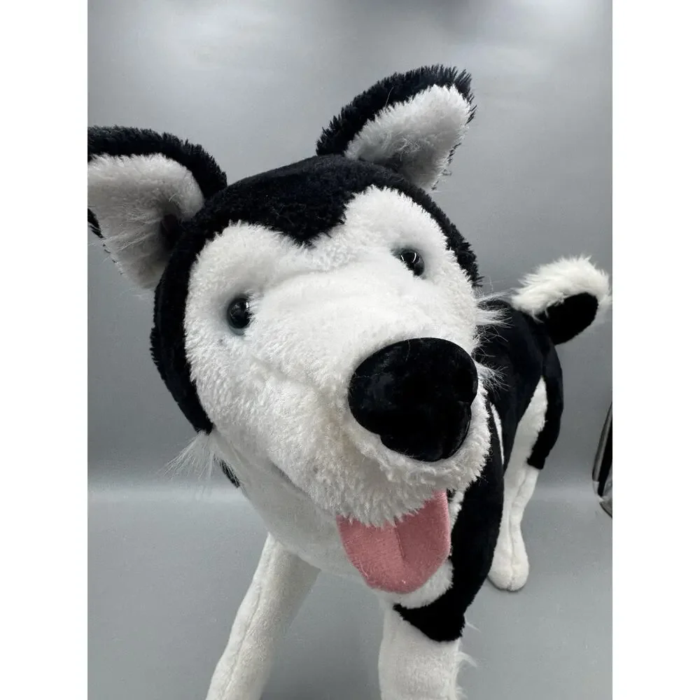 Melissa & Doug Large Siberian Husky Lifelike Puppy Dog 26” Long Plush Realistic